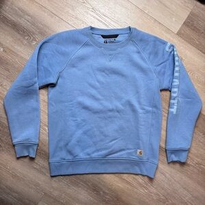 Carhartt Women’s Crewneck Sweatshirt Size Medium Blue